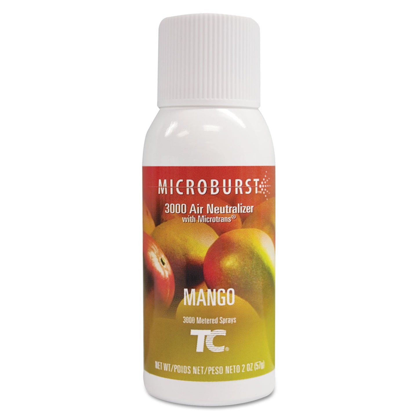 RCP401690 Microburst 3000 Refill, Mango, 2 Oz Aerosol Spray, 12/carton RUBBERMAID COMMERCIAL PROD.