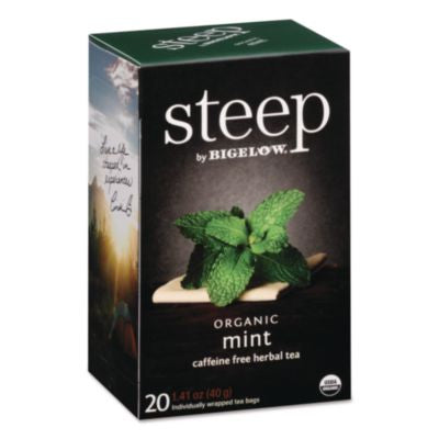 BTC17709 Steep Tea, Mint, 1.41 Oz Tea Bag, 20/box BIGELOW TEA CO.