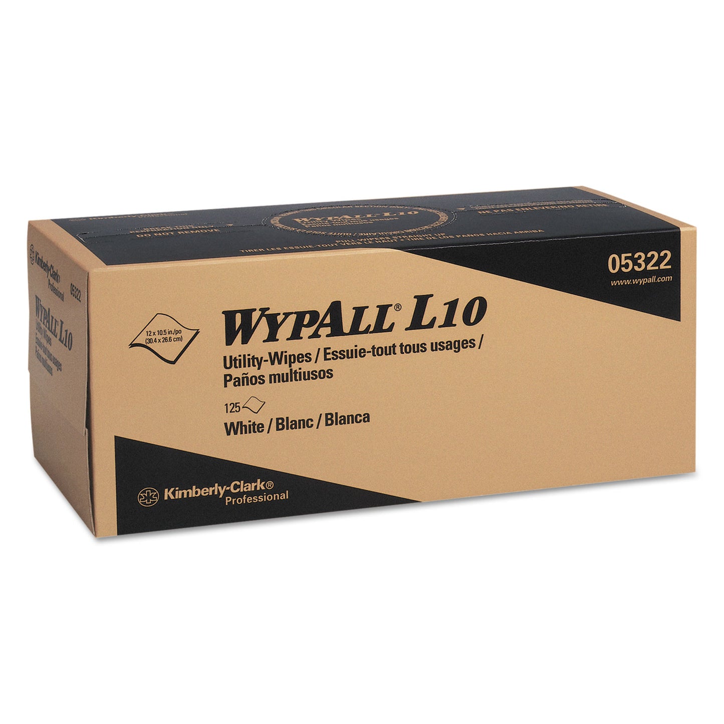 KCC05322 L10 Towels POP-UP Box, 1-Ply, 12 x 10.25, White, 125/Box, 18 Boxes/Carton WypAll