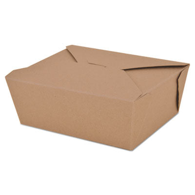 SCH0768 ChampPak Retro Carryout Boxes, #8, 6 x 4.75 x 2 5, Brown, Paper, 300/Carton