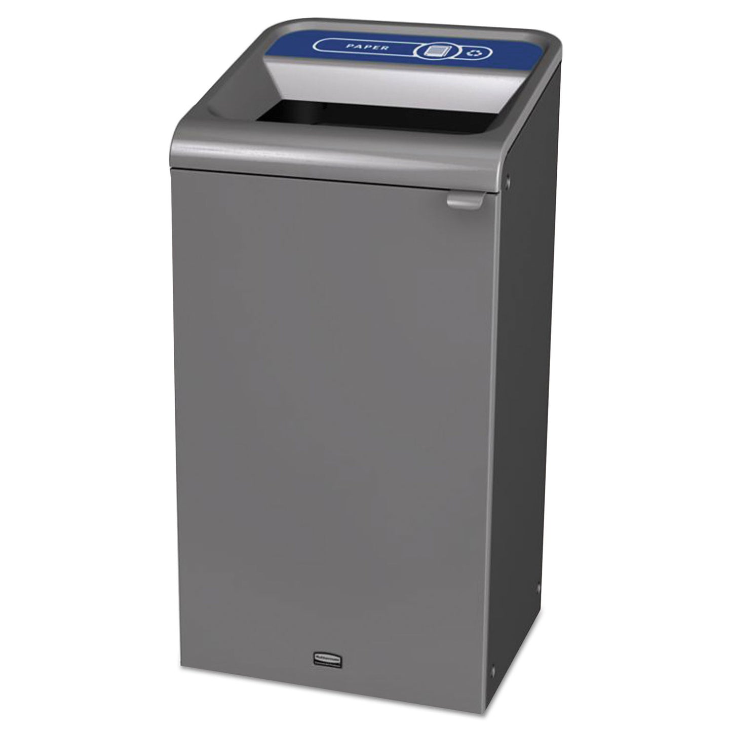 RCP1961623 Configure Indoor Recycling Waste Receptacle, Paper Recycling, 23 gal, Metal, Gray