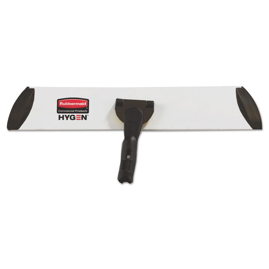 RCP1863893 Executive Microfiber Single-Sided Flat Mop Frame, 3.5 W, 17 L, Black/Silver