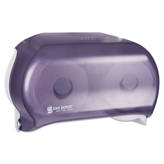 SJMR3600TBK Versatwin Standard Bath Tissue Dispenser, Classic, 8 x 5.75 x 12.75, Transparent Black Pearl