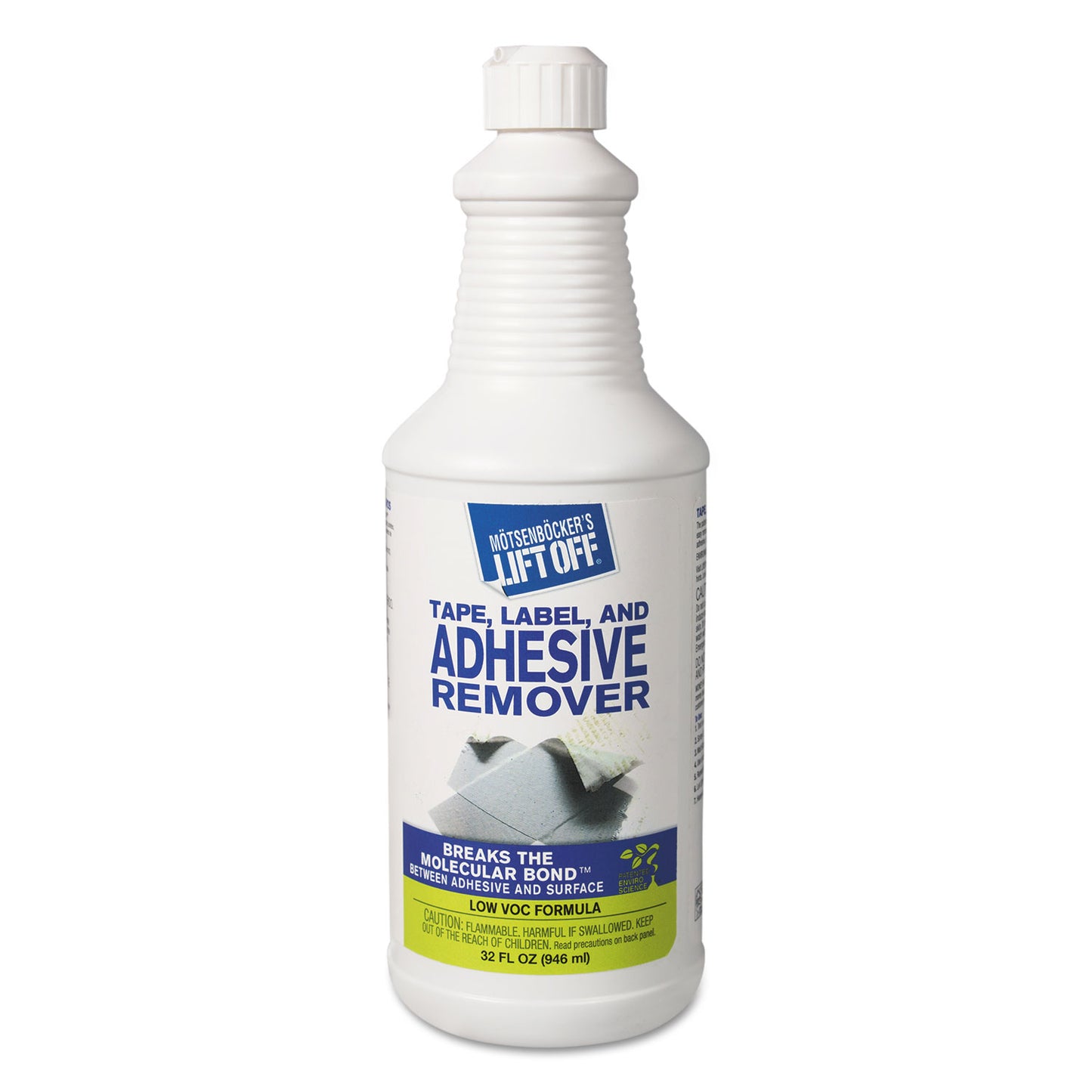 MOT40703 Tape, Label And Adhesive Remover, 32oz, Pour Bottle, 6/carton Motsenbocker's Lift-Off
