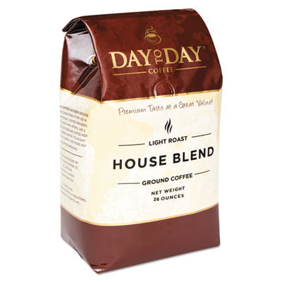 PCO33750 100% Pure Coffee, House Blend, Ground, 28 Oz Bag, 3/pack PAPANICHOLAS COFFEE