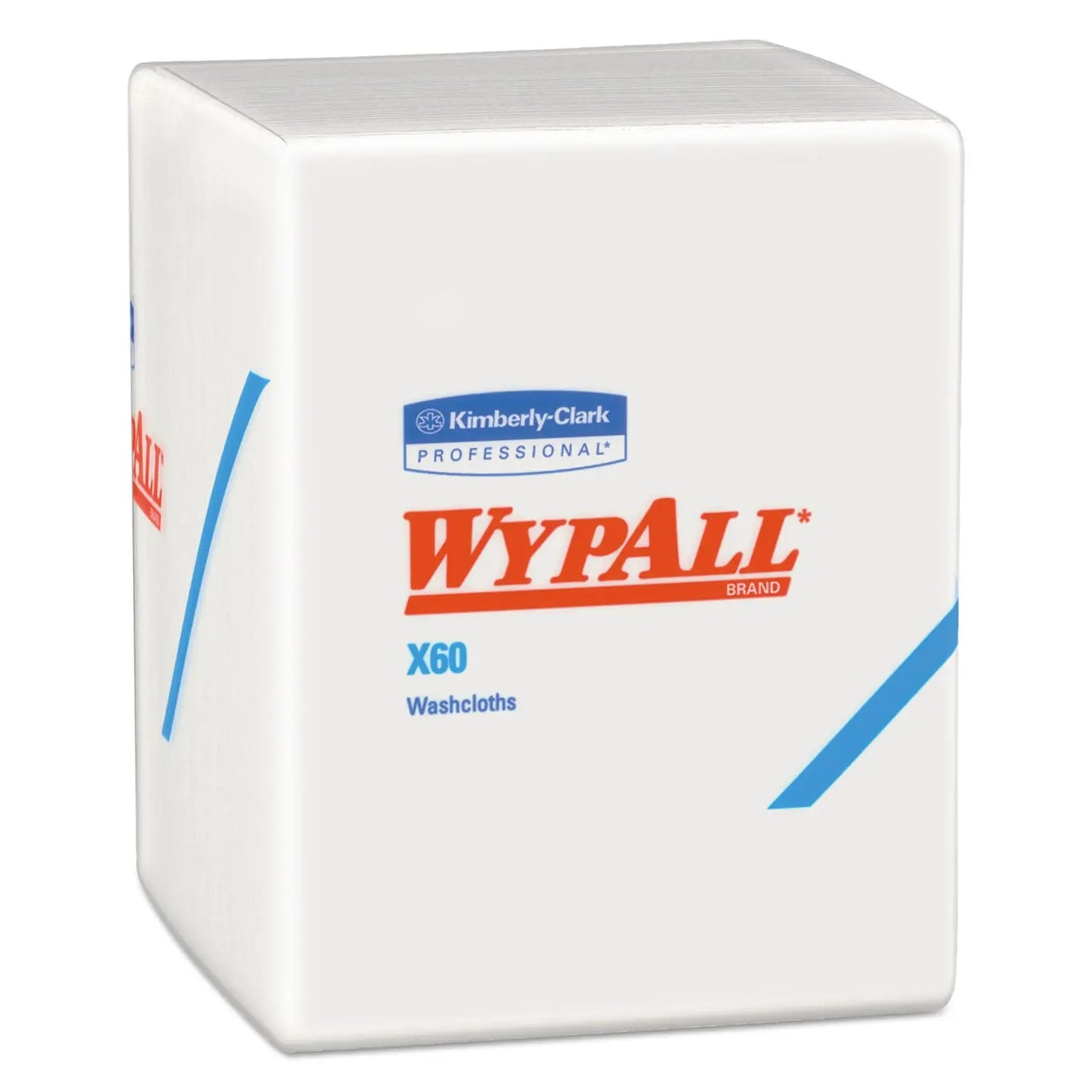 KCC41083 General Clean X60 Cloths, 1/4 Fold, 12.5 x 10, White, 70/Pack, 8 Packs/Carton WypAll