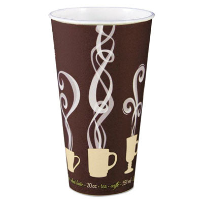 DCCDWTG20ST Thermoguard Insulated Paper Hot Cups, 20 oz, Steam Print Design, 600/Carton DART