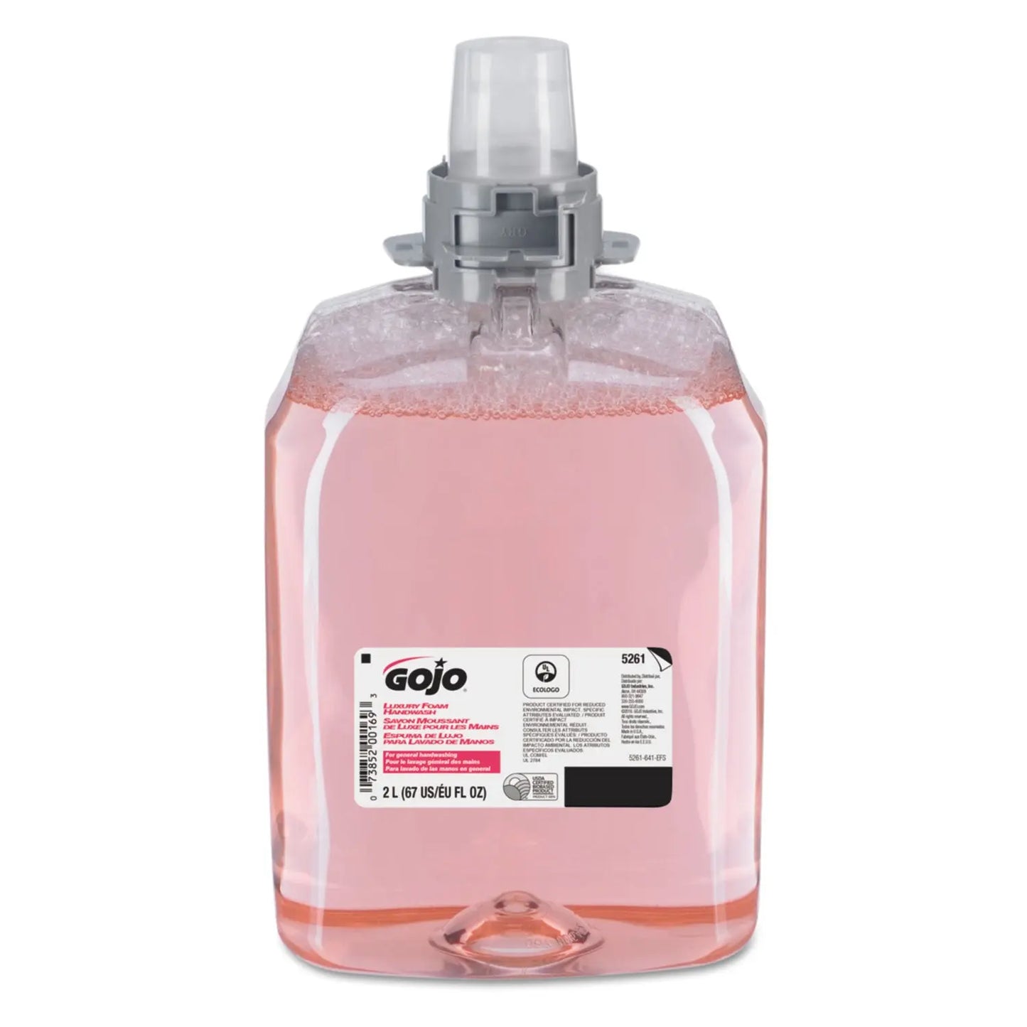 GOJ526102 Luxury Foam Handwash Refill for FMX-20 Dispenser, Refreshing Cranberry Scent, 2,000 mL, 2/Carton GOJO