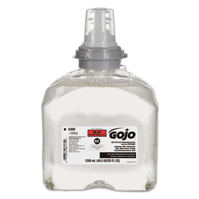 GOJ536902 E2 Foam Handwash with PCMX Refill for TFX Dispensers, Fragrance-Free, 1,200 mL, 2/Carton