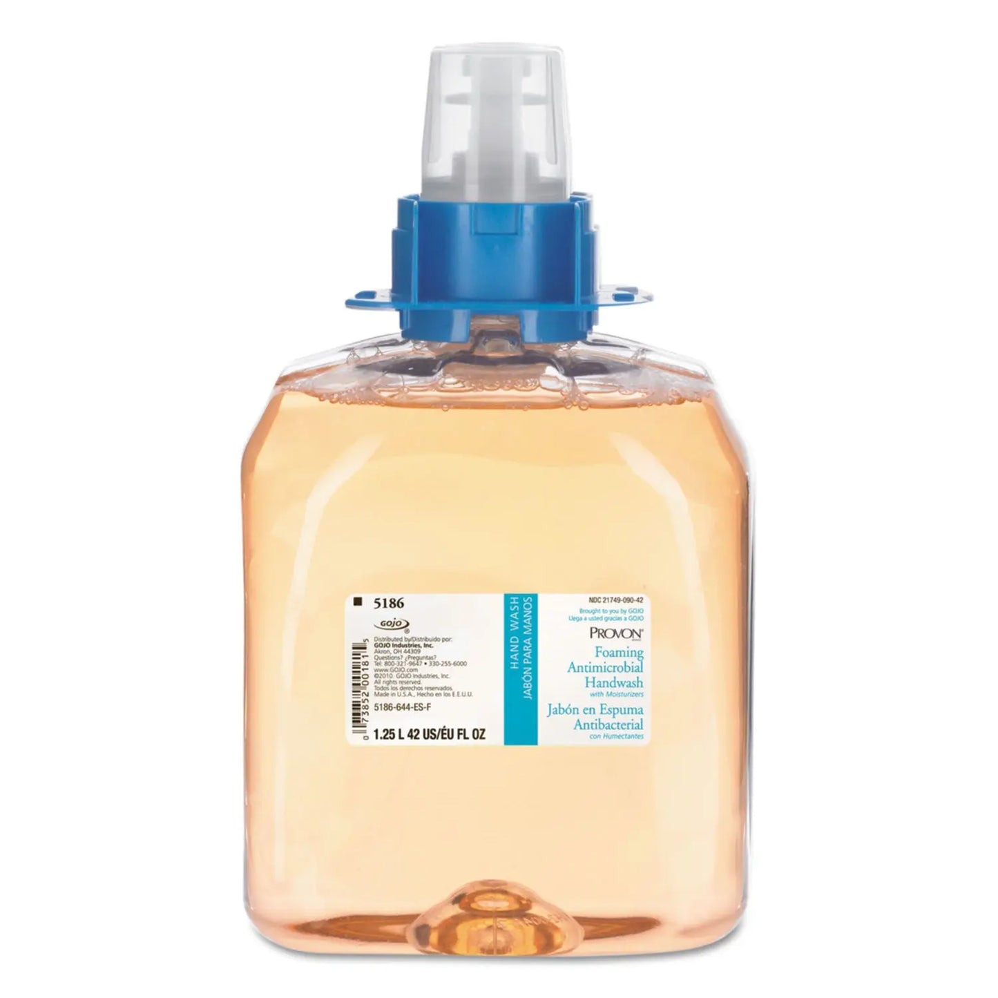 GOJ518604EA Foaming Antimicrobial Handwash/Moisturizer Refill, For FMX-12 Dispenser, Light Floral Scent, 1,250 mL PROVON