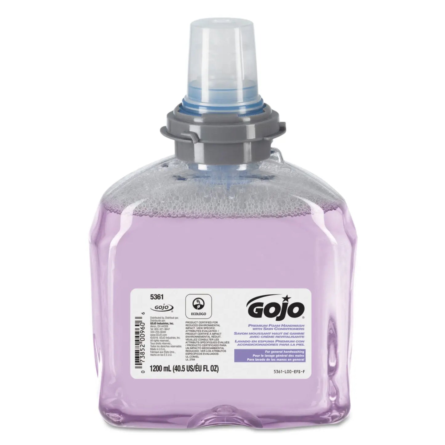GOJ536102 TFX Luxury Foam Hand Wash Refill, Cranberry Scent, 1,200 mL, 2/Carton GOJO