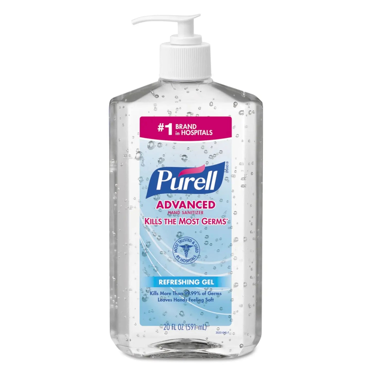 GOJ302312 Advanced Hand Sanitizer Refreshing Gel, 20 oz Pump Bottle, Clean Scent, 12/Carton PURELL