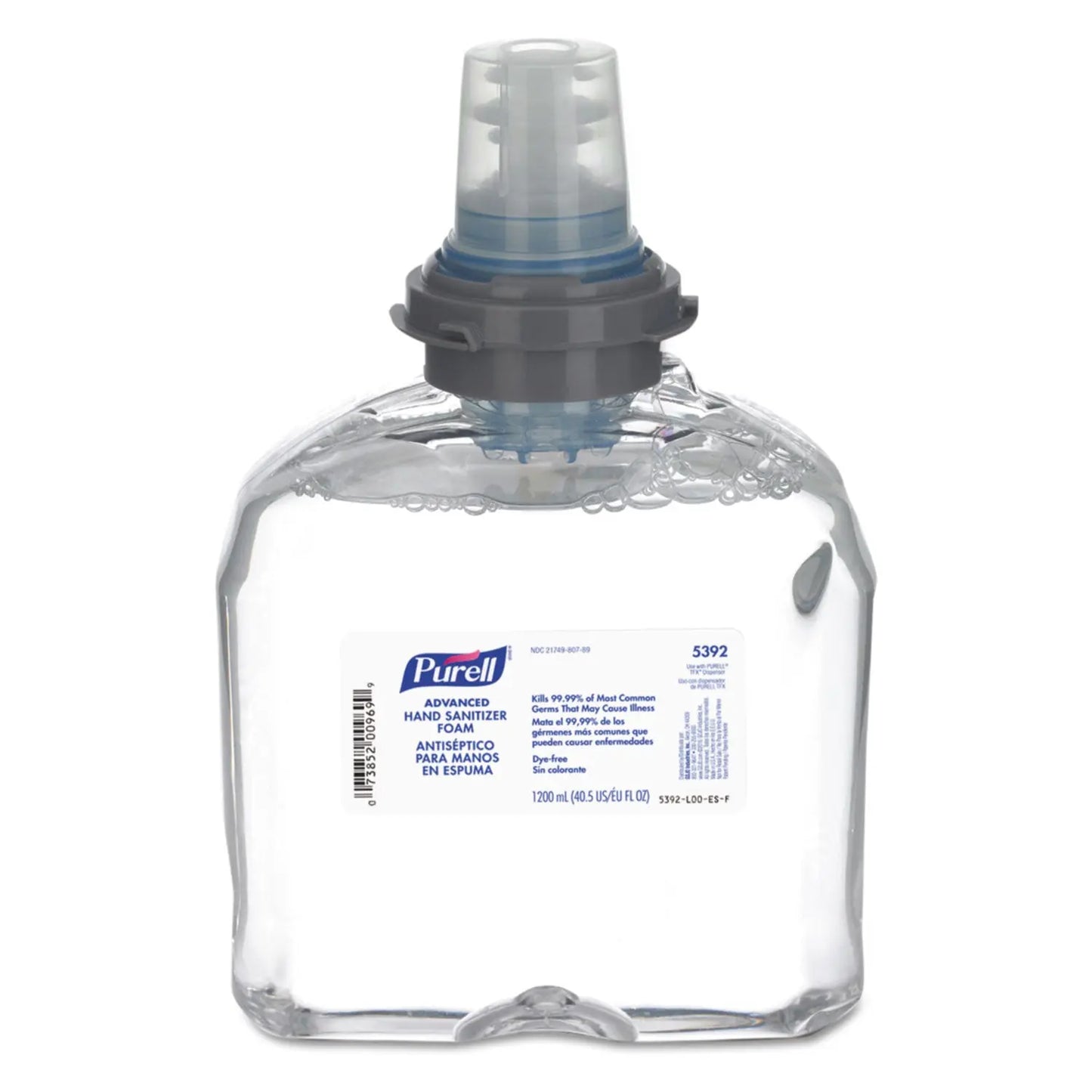 GOJ539202CT Advanced Hand Sanitizer TFX Refill, Foam, 1,200 mL, Unscented, 2/Carton PURELL