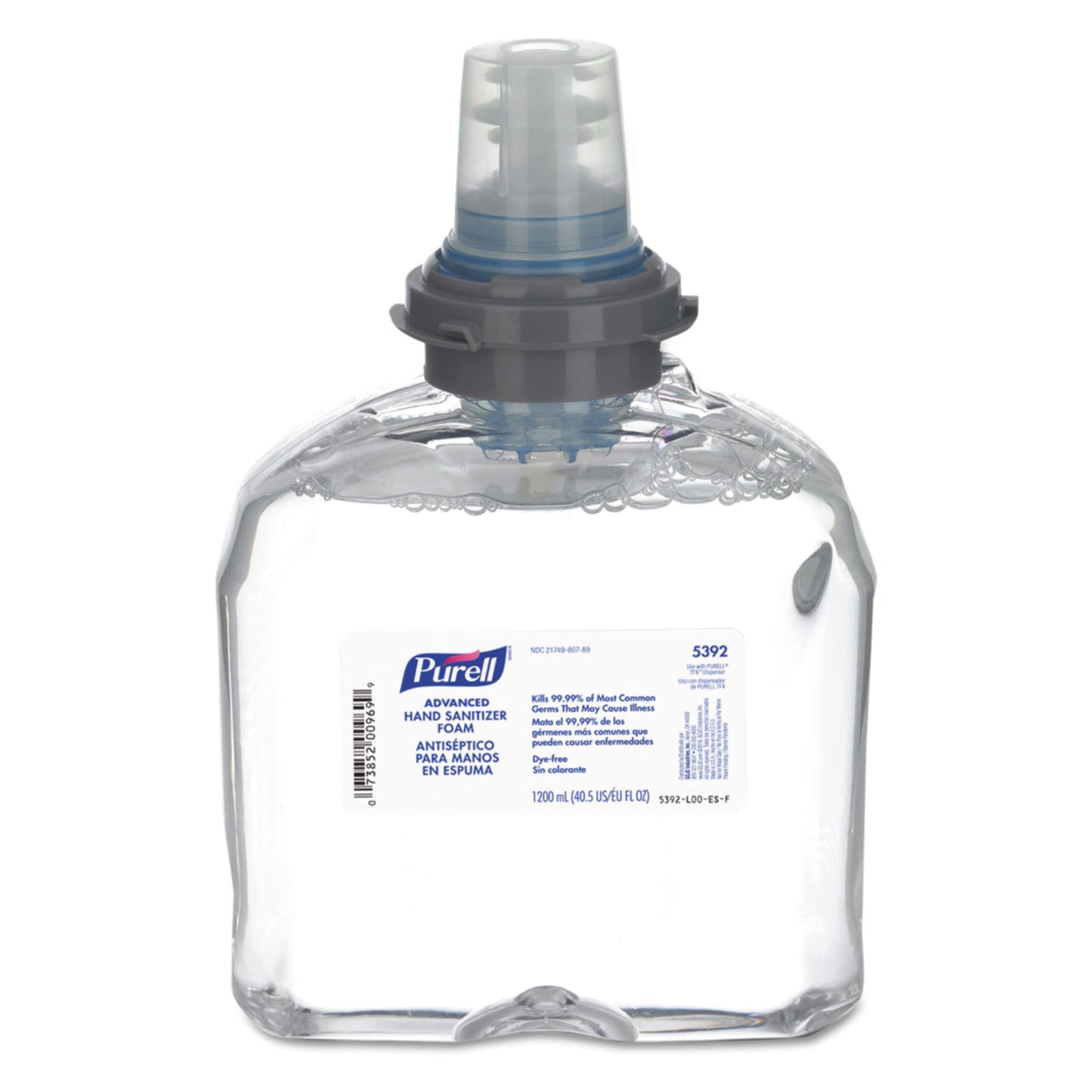 GOJ539202EA Advanced Hand Sanitizer TFX Refill, Foam 1,200 mL, Unscented