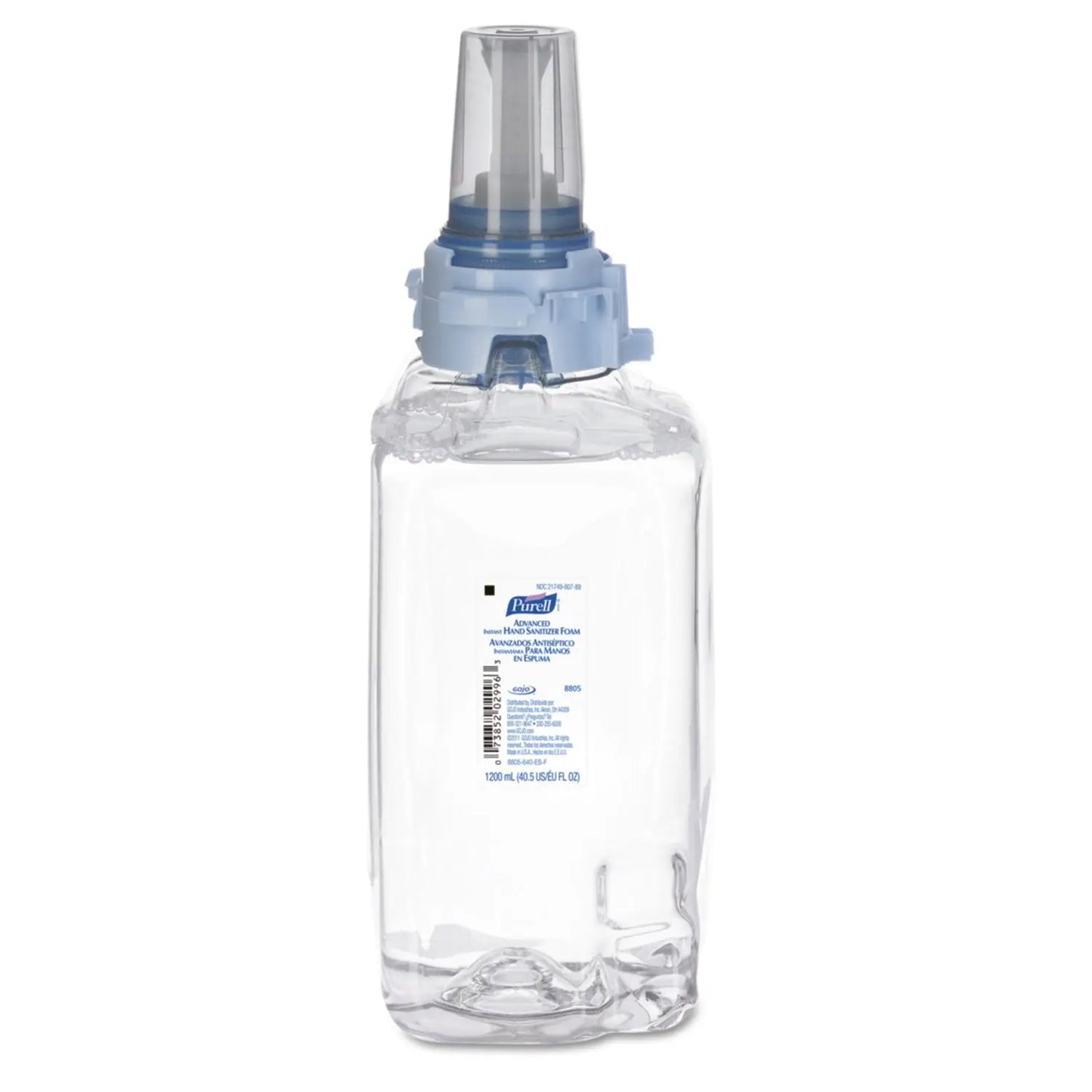 GOJ880503 Advanced Hand Sanitizer Foam, For ADX-12 Dispensers, 1,200 mL Refill, Fragrance-Free, 3/Carton PURELL