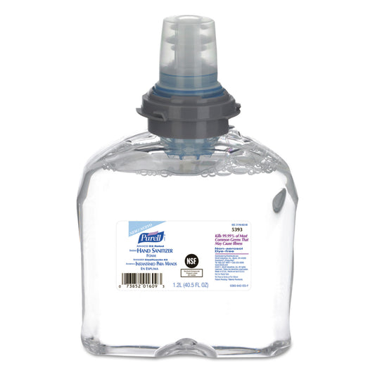GOJ539302 Advanced Hand Sanitizer E3-Rated Foam, 1,200 mL Refill, Fragrance-Free, 2/Carton