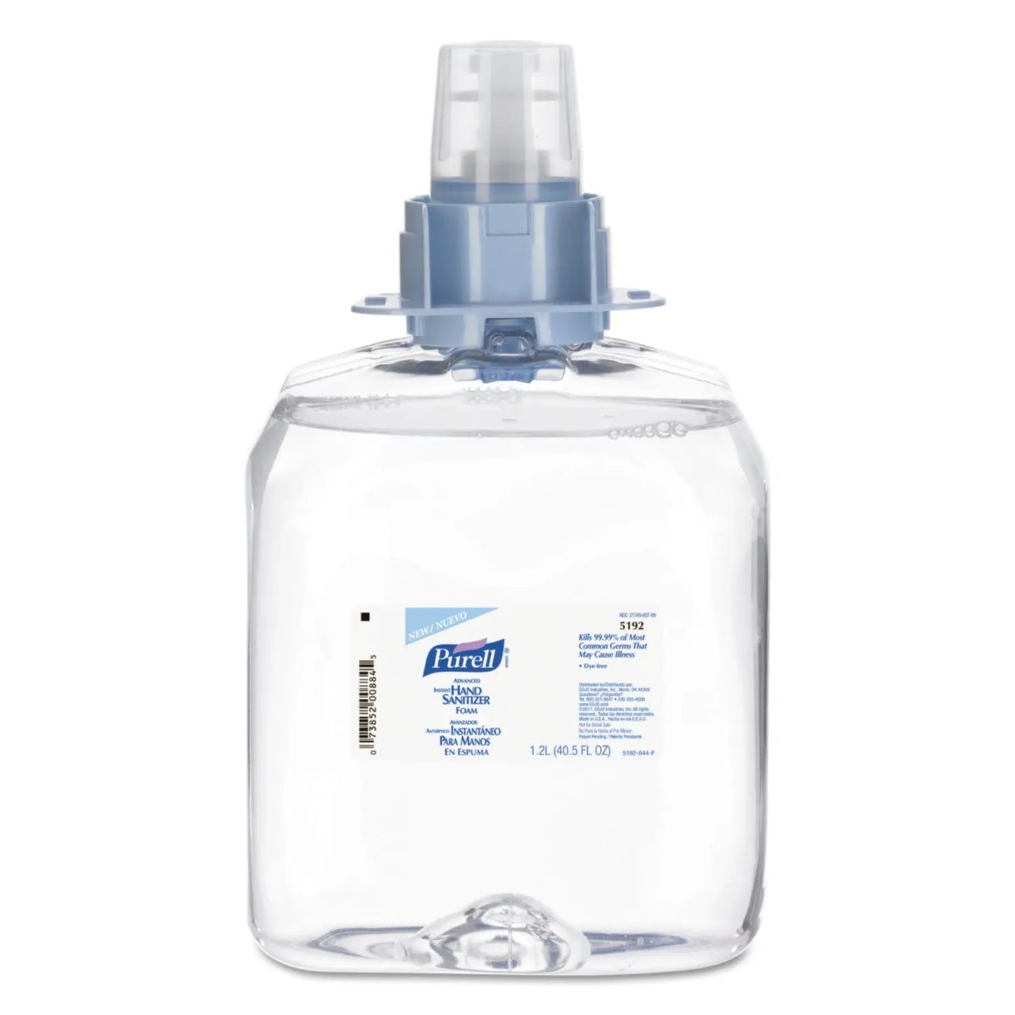 GOJ519204EA Advanced Hand Sanitizer Foam, For Cs4 And Fmx-12 Dispensers, 1,200 Ml Refill, Unscented PURELL