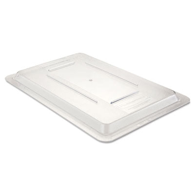 RCP3310CLE Food/Tote Box Lids, 12 x 18, Clear, Plastic RUBBERMAID COMMERCIAL PROD.