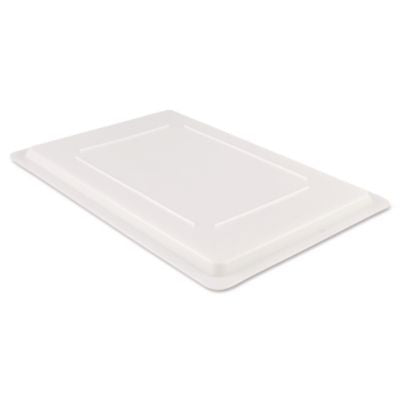 RCP3502WHI Food/Tote Box Lids, 26 x 18, White, Plastic RUBBERMAID COMMERCIAL PROD.