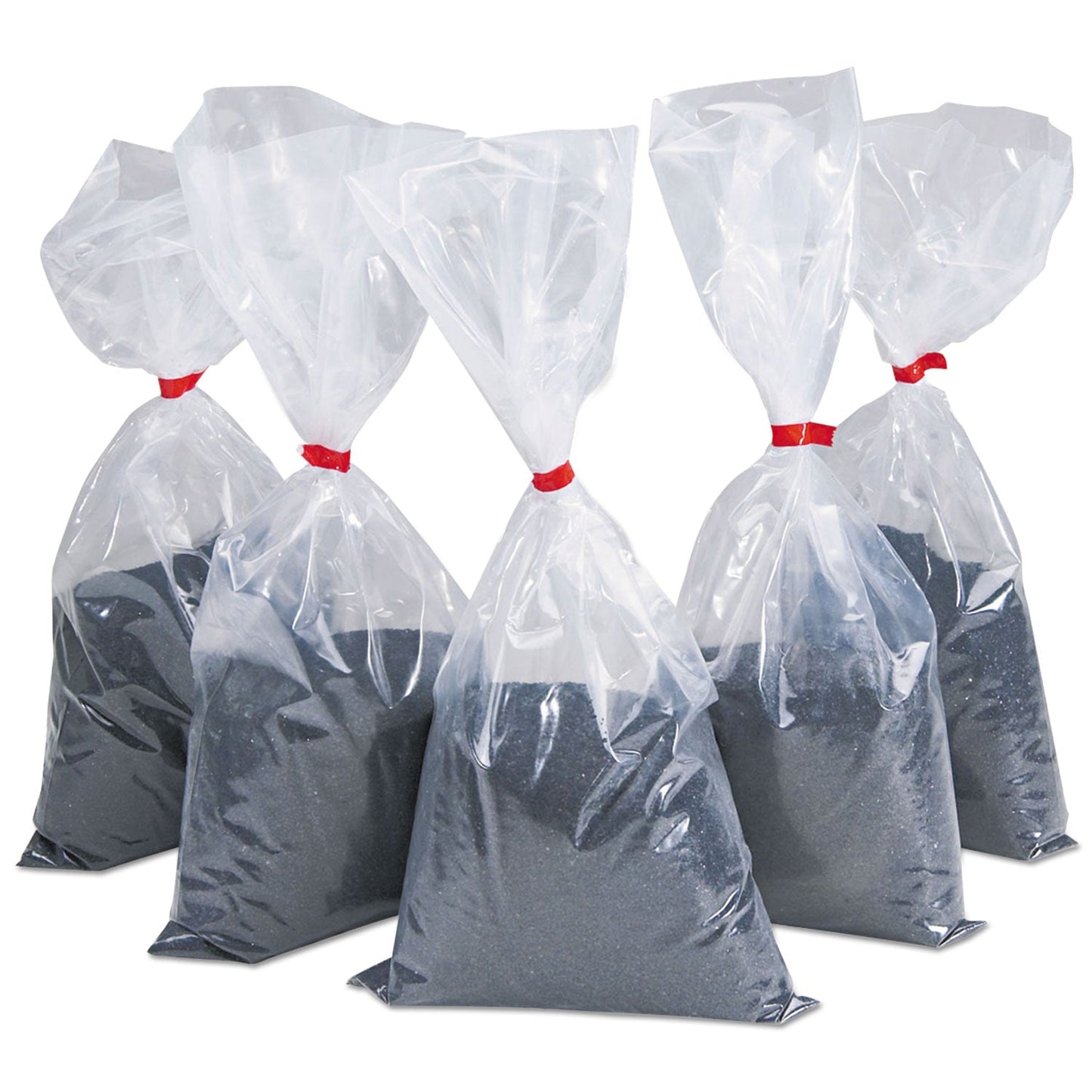 RCPBS25 Sand for Smoking Urns/Poles, 5 lbs, Black, 5/Carton RUBBERMAID COMMERCIAL PROD.