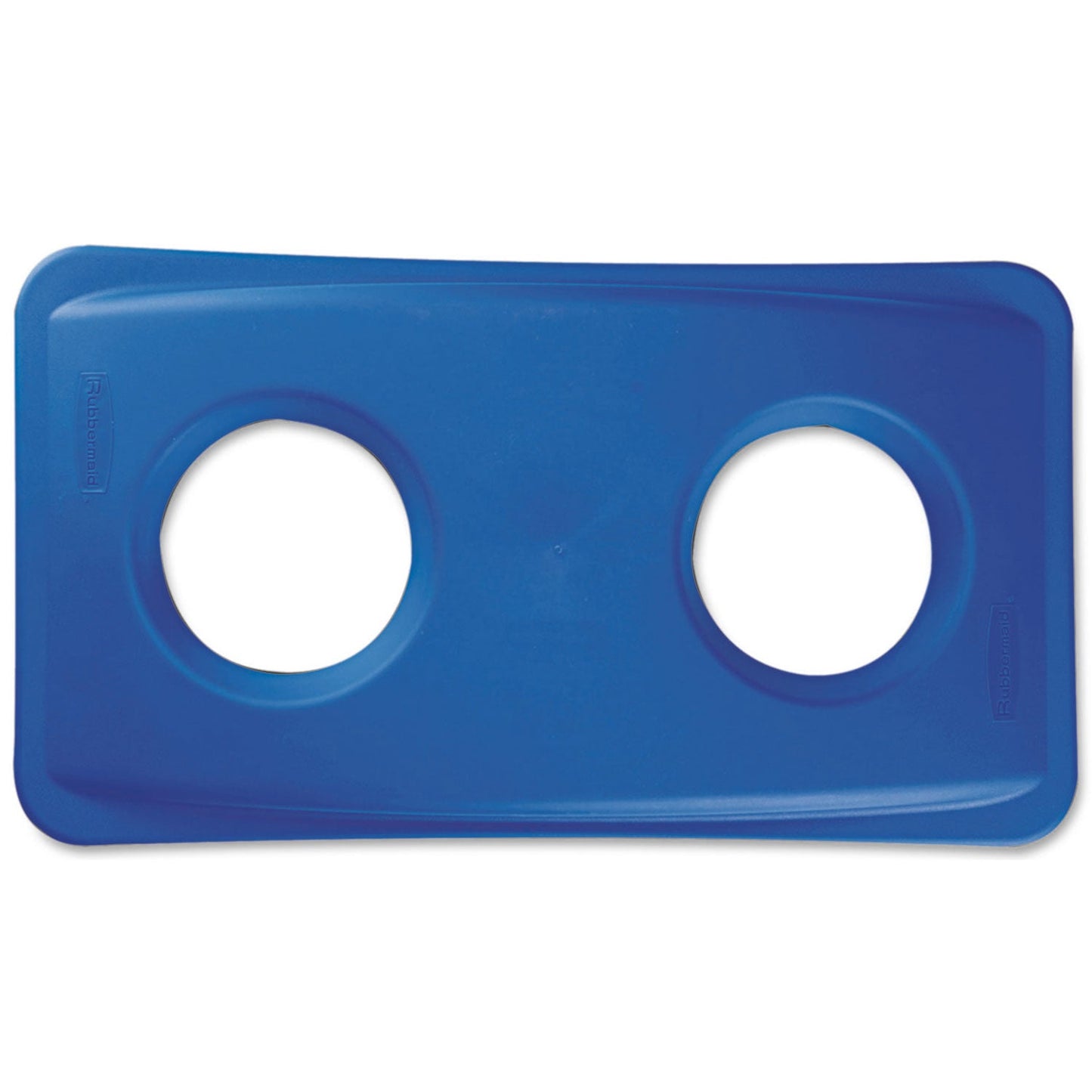RCP269288BE Lid For Slim Jim Bottle Recycling Container, 20.38w X 11.38d X 2.75h, Blue RUBBERMAID COMMERCIAL PROD.
