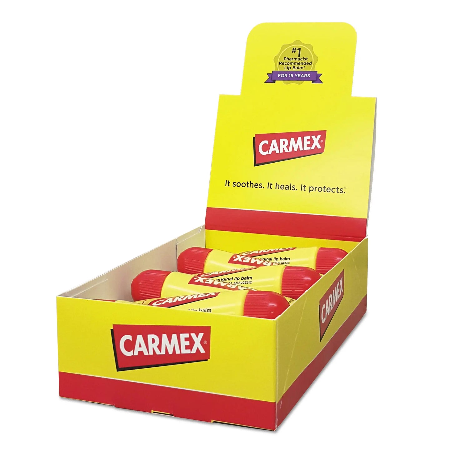 LIL11313 Moisturizing Lip Balm, Original Flavor, 0.35 oz Tube, 12/Box Carmex