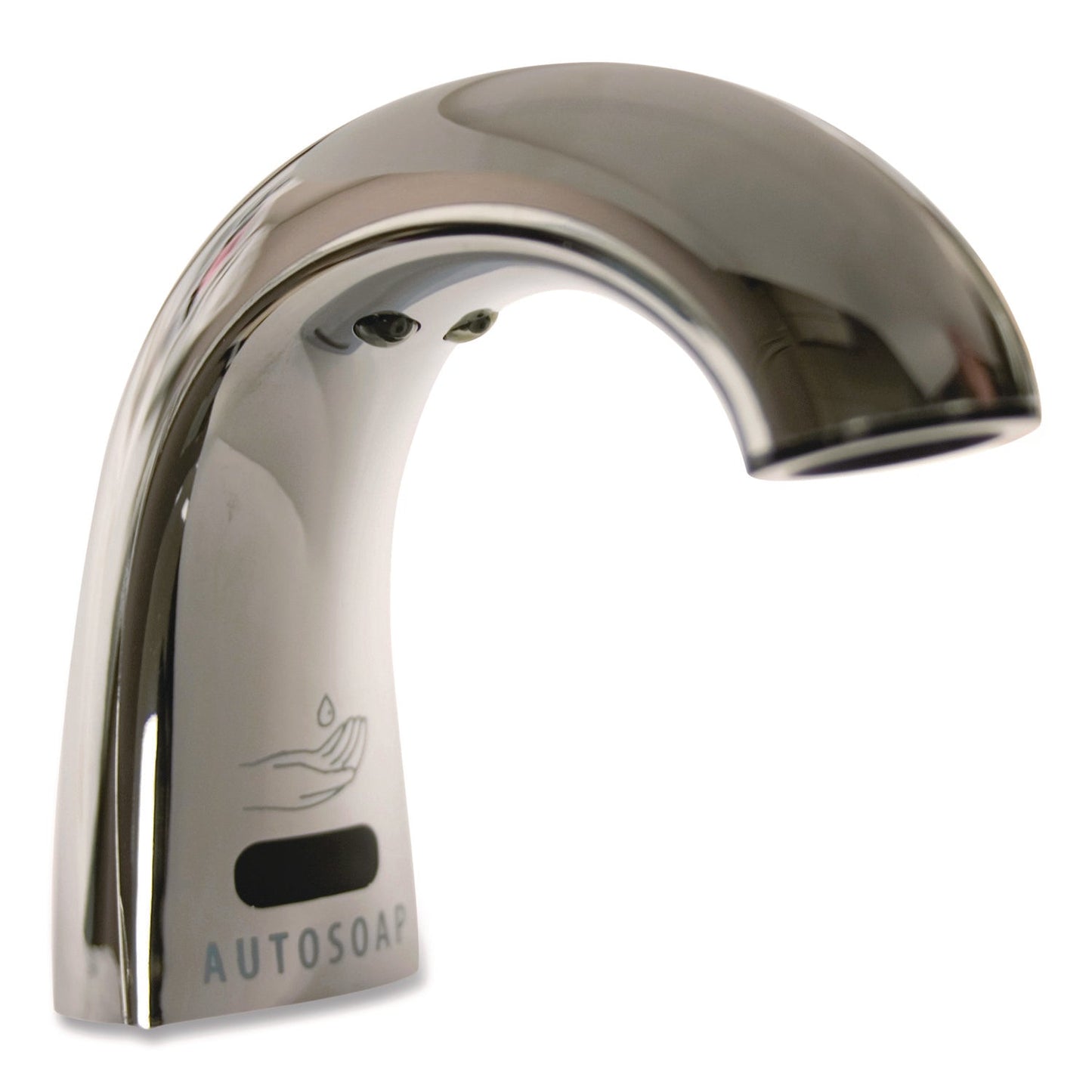 RCP4870465 One Shot Soap Dispenser - Touch Free, Foam, 800 mL/1,600 mL, 1.9 x 5.5 x 4, Polished Chrome RUBBERMAID COMMERCIAL PROD.