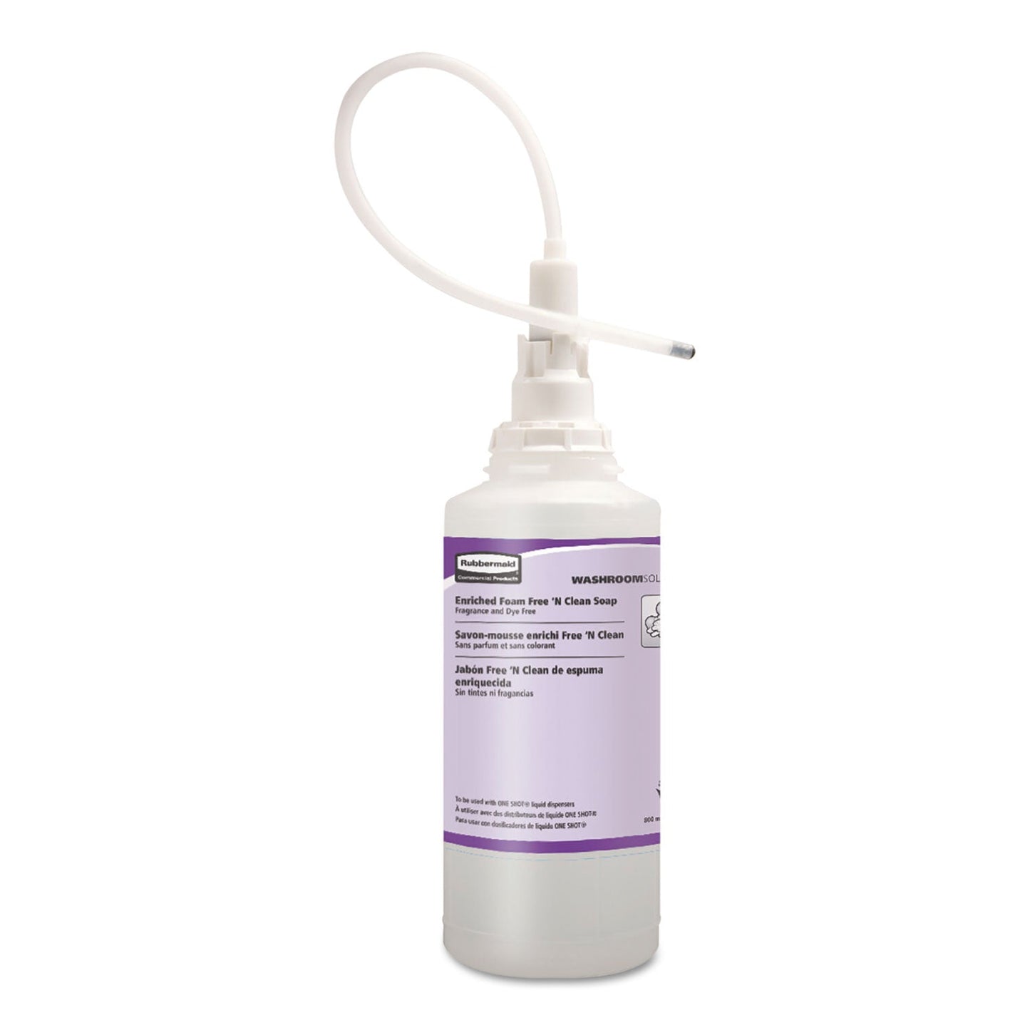 RCP750389 TC OneShot Moisturizer Enriched Foam Soap Refill, Unscented, 800 mL, 4/Carton RUBBERMAID COMMERCIAL PROD.