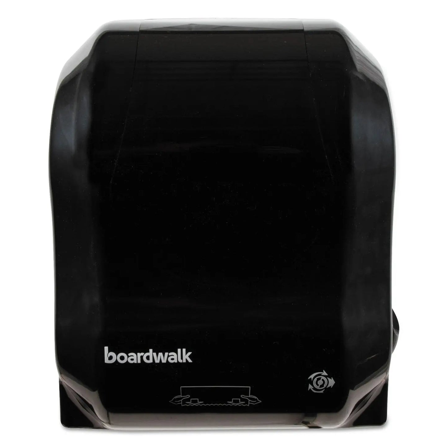 BWK1501 Hands Free Mechanical Towel Dispenser, 13.25 X 10.25 X 16.25, Black Boardwalk