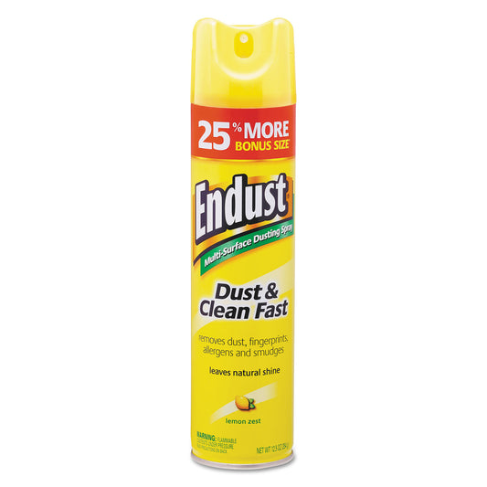 DVOCB508171EA Endust Multi-Surface Dusting And Cleaning Spray, Lemon Zest, 12.5 Oz Aerosol Spray