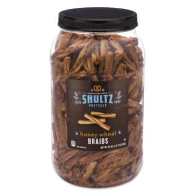 OFX6270 Pretzels, Honey Wheat, Tub, 1.44 Oz SHULTZ