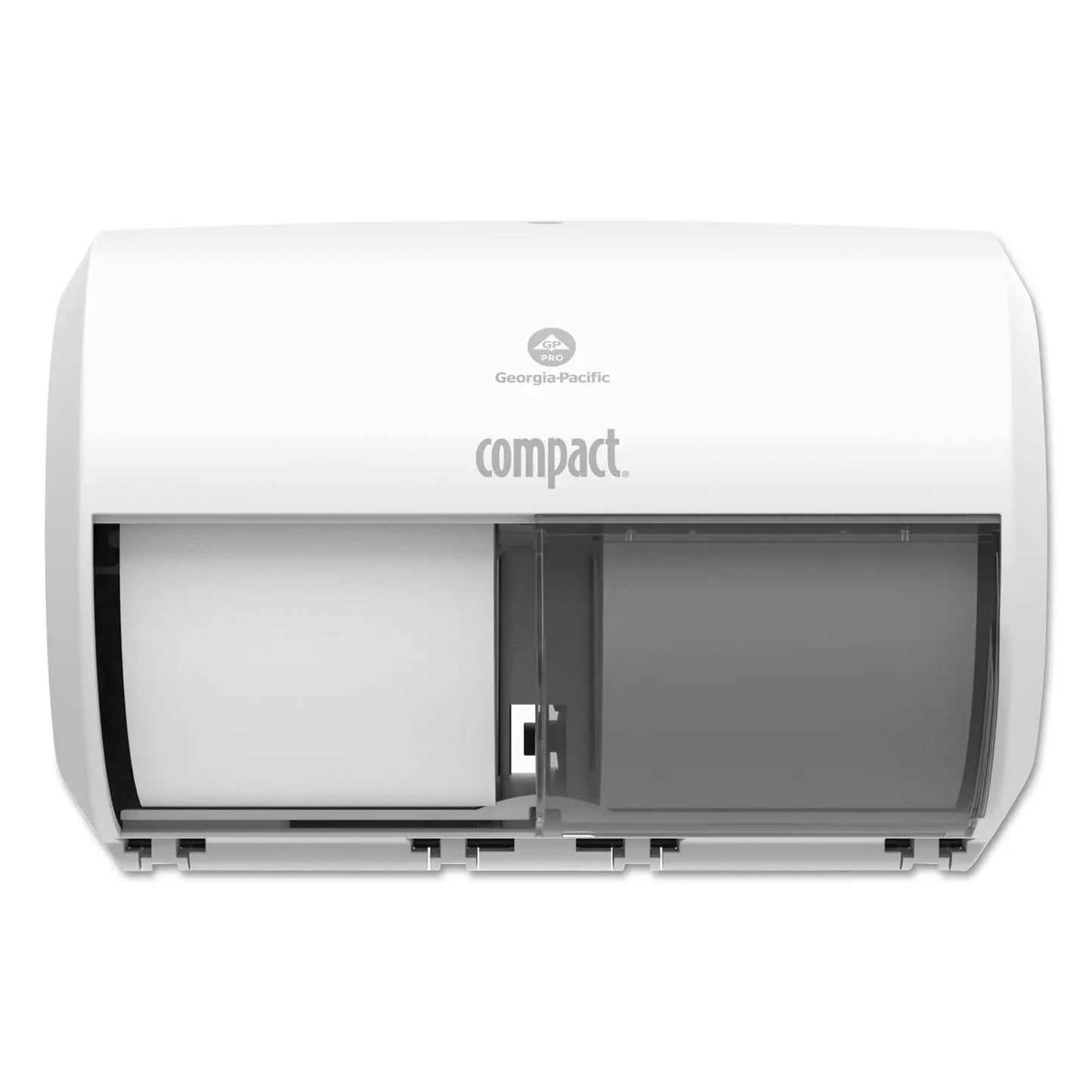 GPC56797A Compact Coreless Side-by-Side Double Roll Tissue Dispenser, 11.31 x 7.69 x 8, White Georgia Pacific Professional