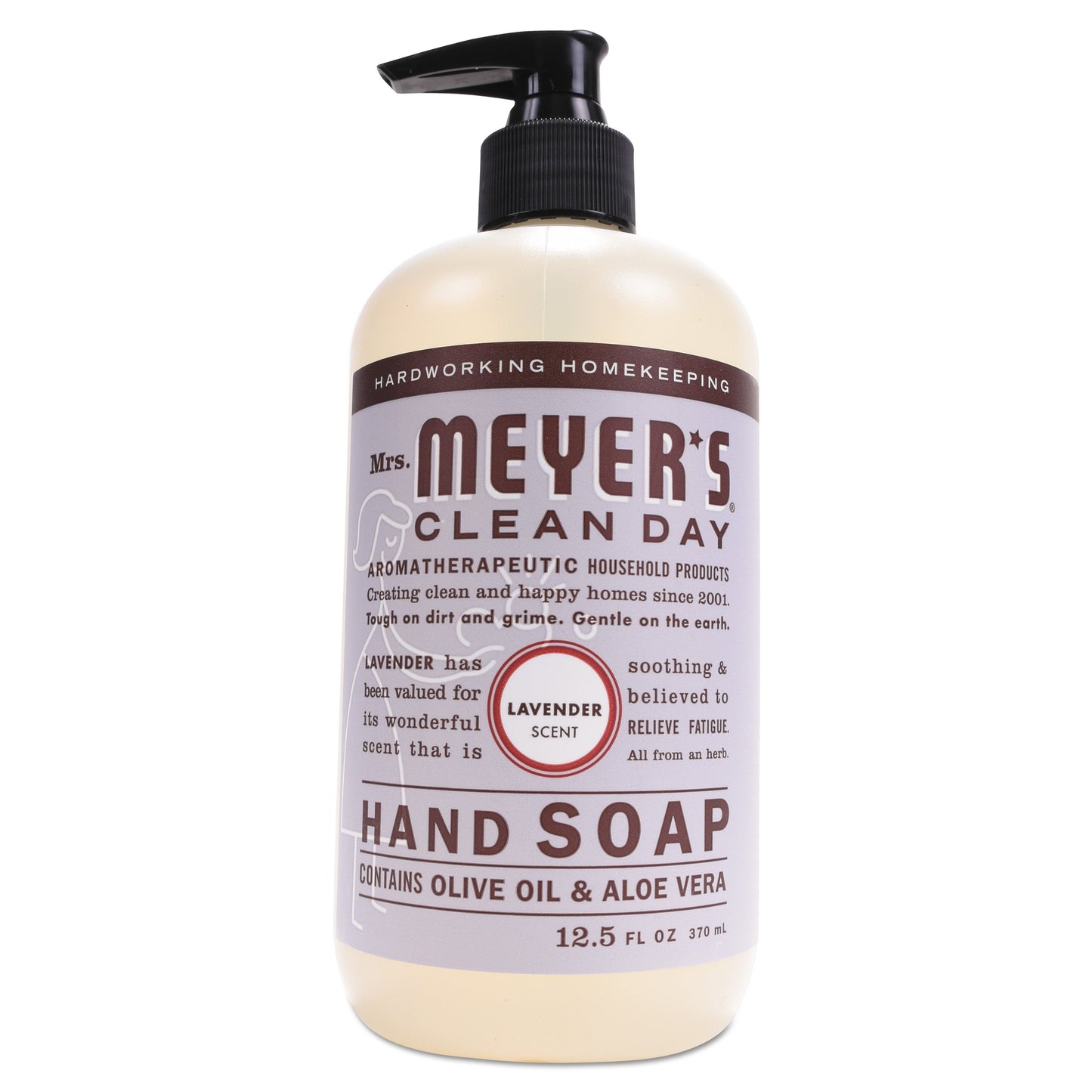 SJN651311 Clean Day Liquid Hand Soap, Lavender Scent, 12.5 oz, 6/Carton Mrs. Meyer's
