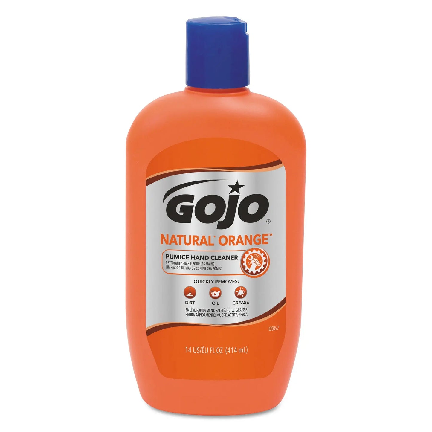 GOJ095712EA NATURAL ORANGE Pumice Hand Cleaner, Citrus Scent, 14 oz GOJO