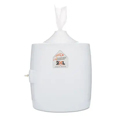 TXLL82 Contemporary Wall Mount Wipe Dispenser, 11 X 11 X 13, White 2XL