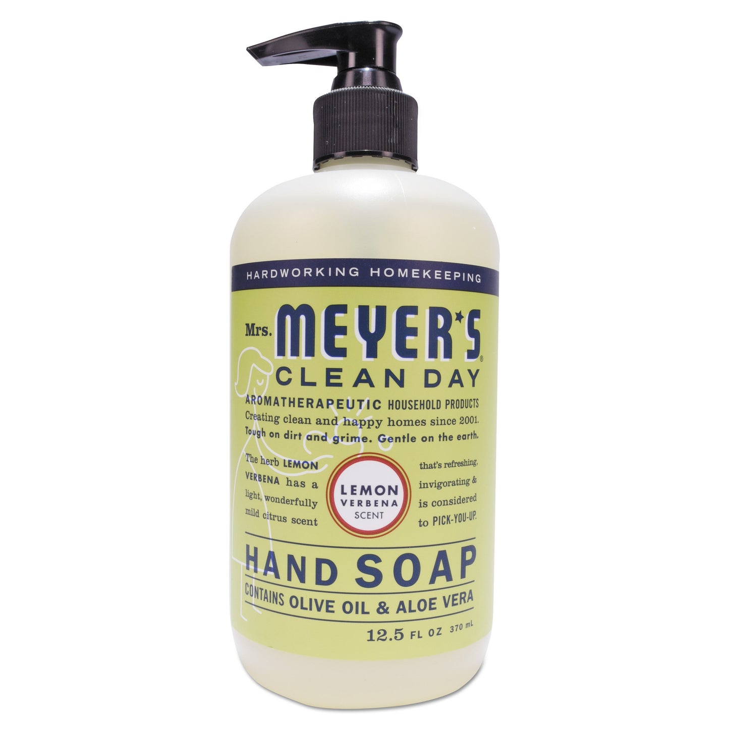 SJN373205EA Clean Day Liquid Hand Soap, Lemon Verbena Scent, 12.5 oz Mrs. Meyer's