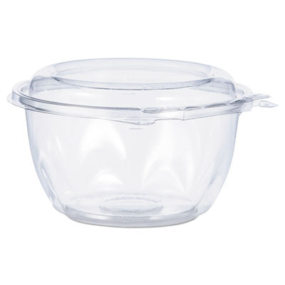 DCCCTR16BD Tamper-Resistant, Tamper-Evident Bowls with Dome Lid, 16 oz, 5.5" Diameter x 3.1" h, Clear, Plastic, 240/Carton