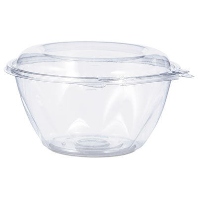 DCCCTR32BD SafeSeal Tamper-Resistant, Tamper-Evident Bowls with Dome Lid, 32 oz, 7" Diameter x 3.4" h, Clear, Plastic, 150/Carton DART