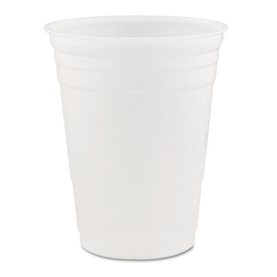 DCCP16 SOLO Party Plastic Cold Drink Cups, 16 oz, 50/Sleeve, 20 Sleeves/Carton DART