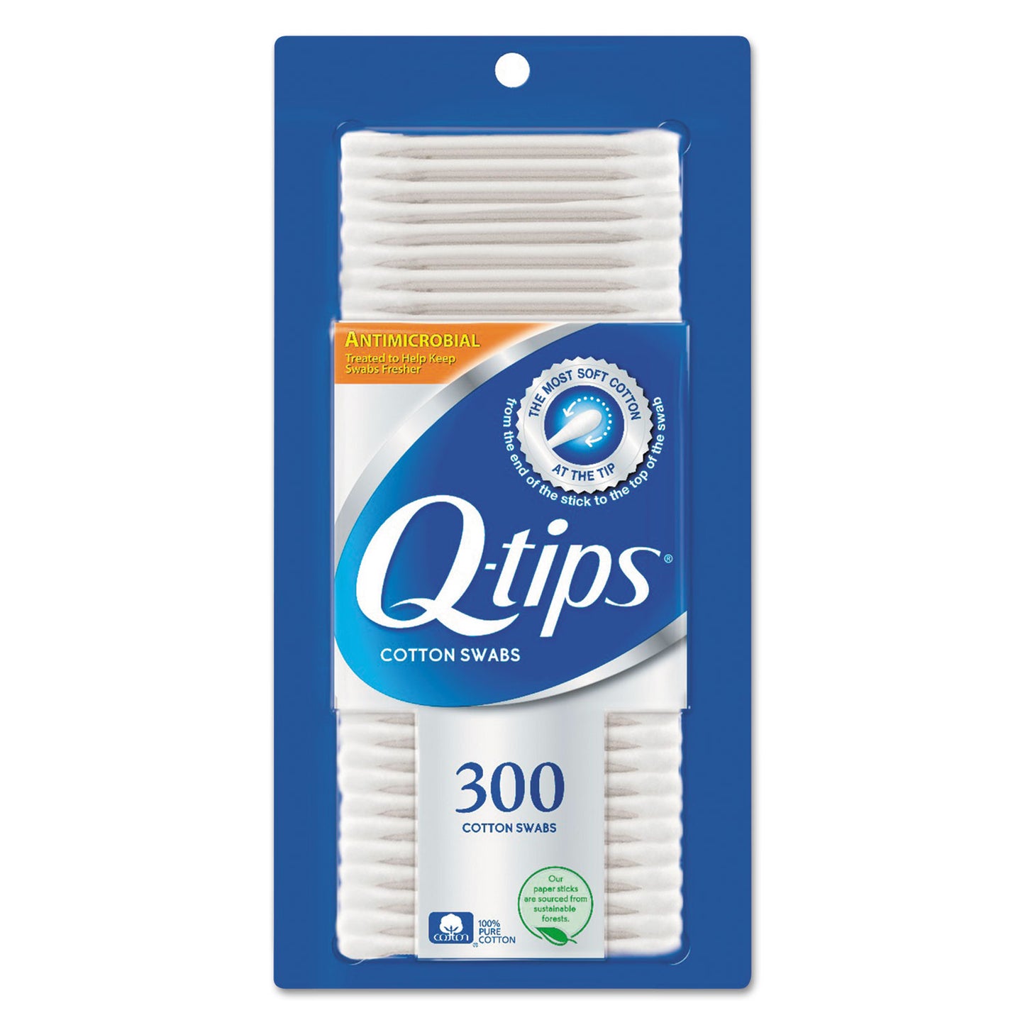 UNI17900PK SWAB,QTIPS,ANTIBAC,300/PK
