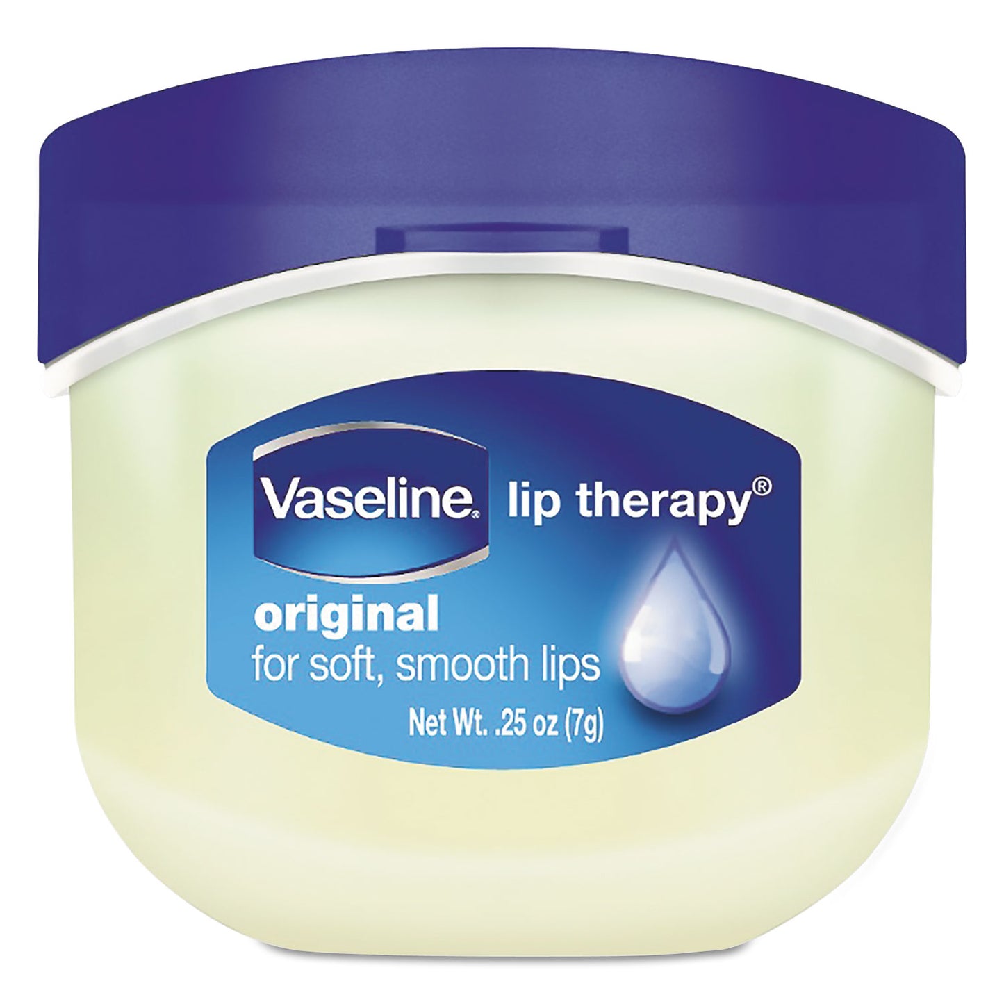 UNI20677CT Lip Therapy, Original Flavor, 0.25 oz Plastic Flip-Top Container, 32/Carton Vaseline