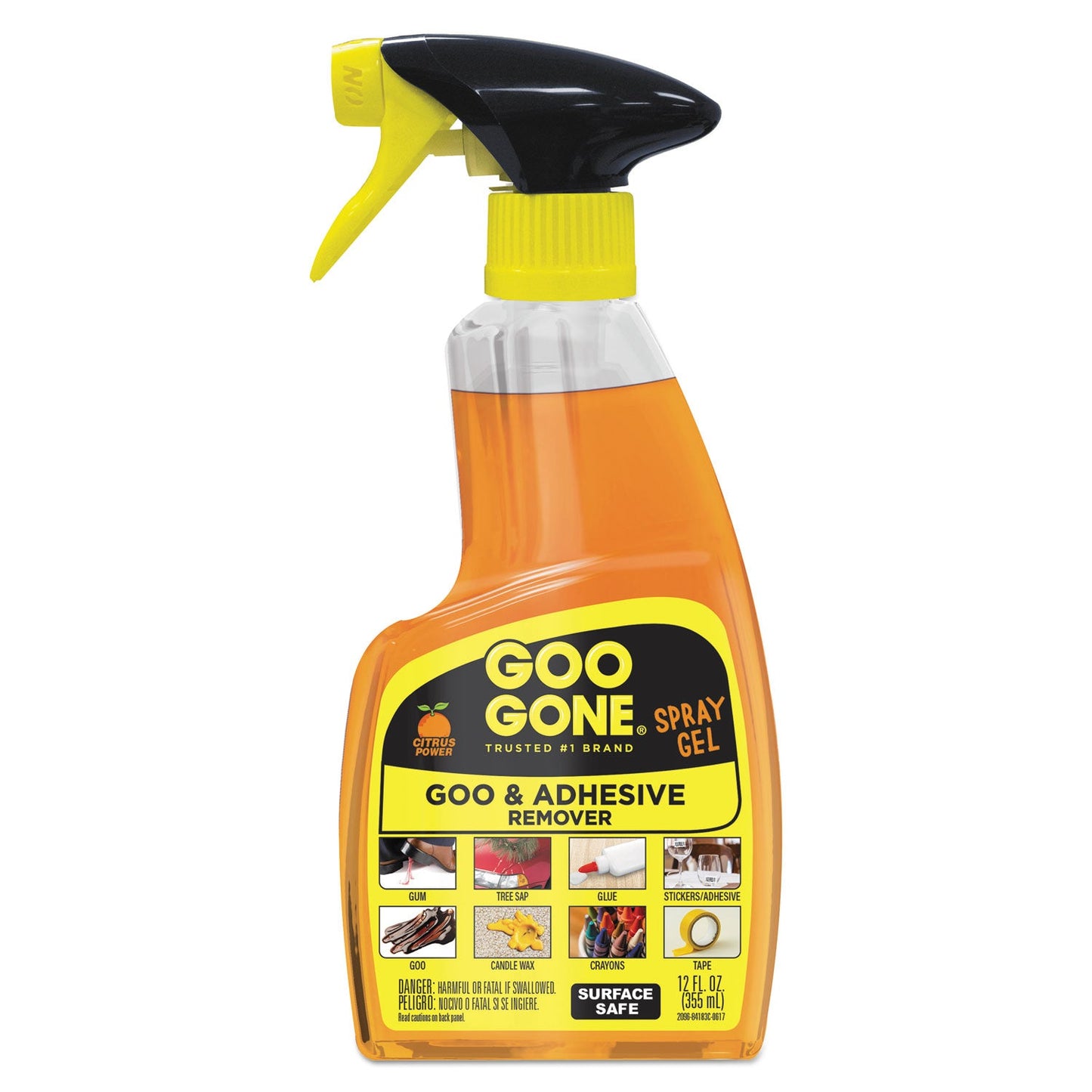 WMN2096EA Spray Gel Cleaner, Citrus Scent, 12 Oz Spray Bottle Goo Gone