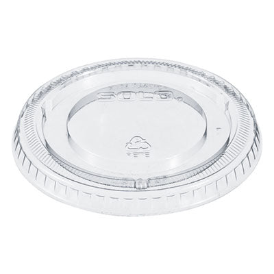DCC640TP Non-Vented Cup Lids, Fits 12 oz Cold Cups, Plastic, Clear, 2,500/Carton