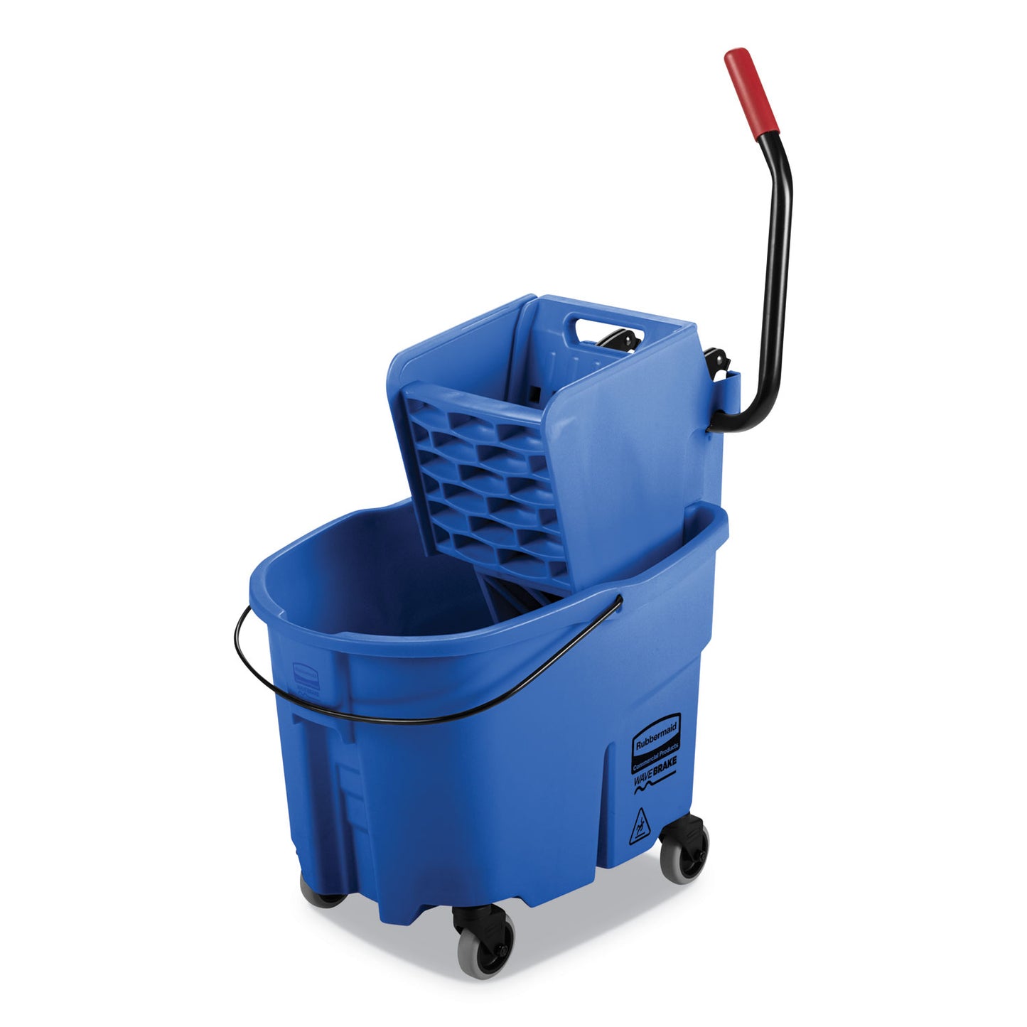 RCPFG758888BLUE Wavebrake 2.0 Bucket/wringer Combos, Side-Press, 35 Qt, Plastic, Blue