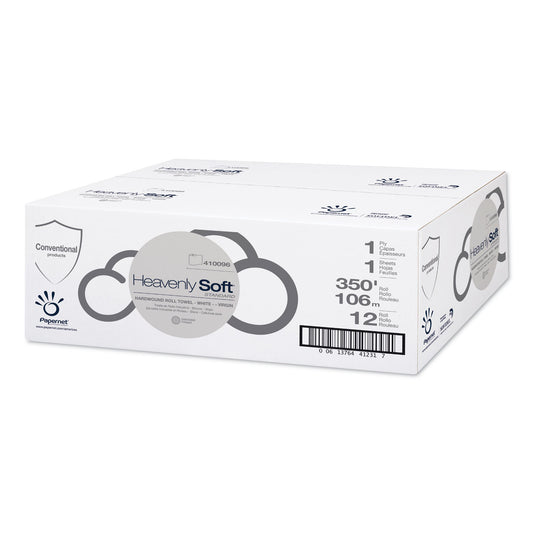 SOD410096 Heavenly Soft Standard Hardwound Roll Paper Towel, 1-Ply, 7.8" x 350 ft, White, 12 Rolls/Carton