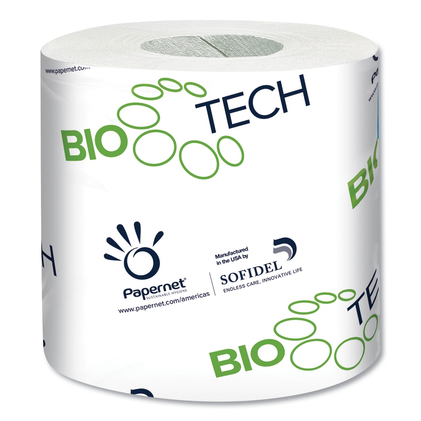 SOD415596 Biotech Toilet Tissue, Septic Safe, 2-Ply, White, 500 Sheets/roll, 96 Rolls/carton Papernet