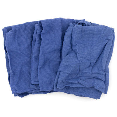 HOS53925 Reclaimed Surgical Huck Towel, Blue, 25 Towels/carton
