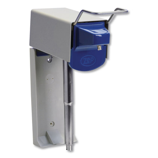 ZPE600101 Heavy Duty Hand Care Wall Mount System, 1 Gal, 5 X 4 X 14, Silver/blue