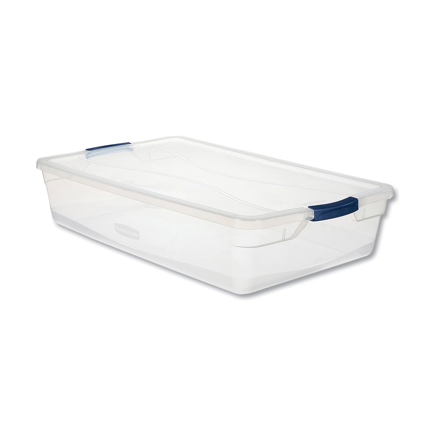 UNXRMCC410001 Clever Store Basic Latch-Lid Container, 10.25 gal, 17.75" x 29" x 6.13", Clear RUBBERMAID COMMERCIAL PROD.