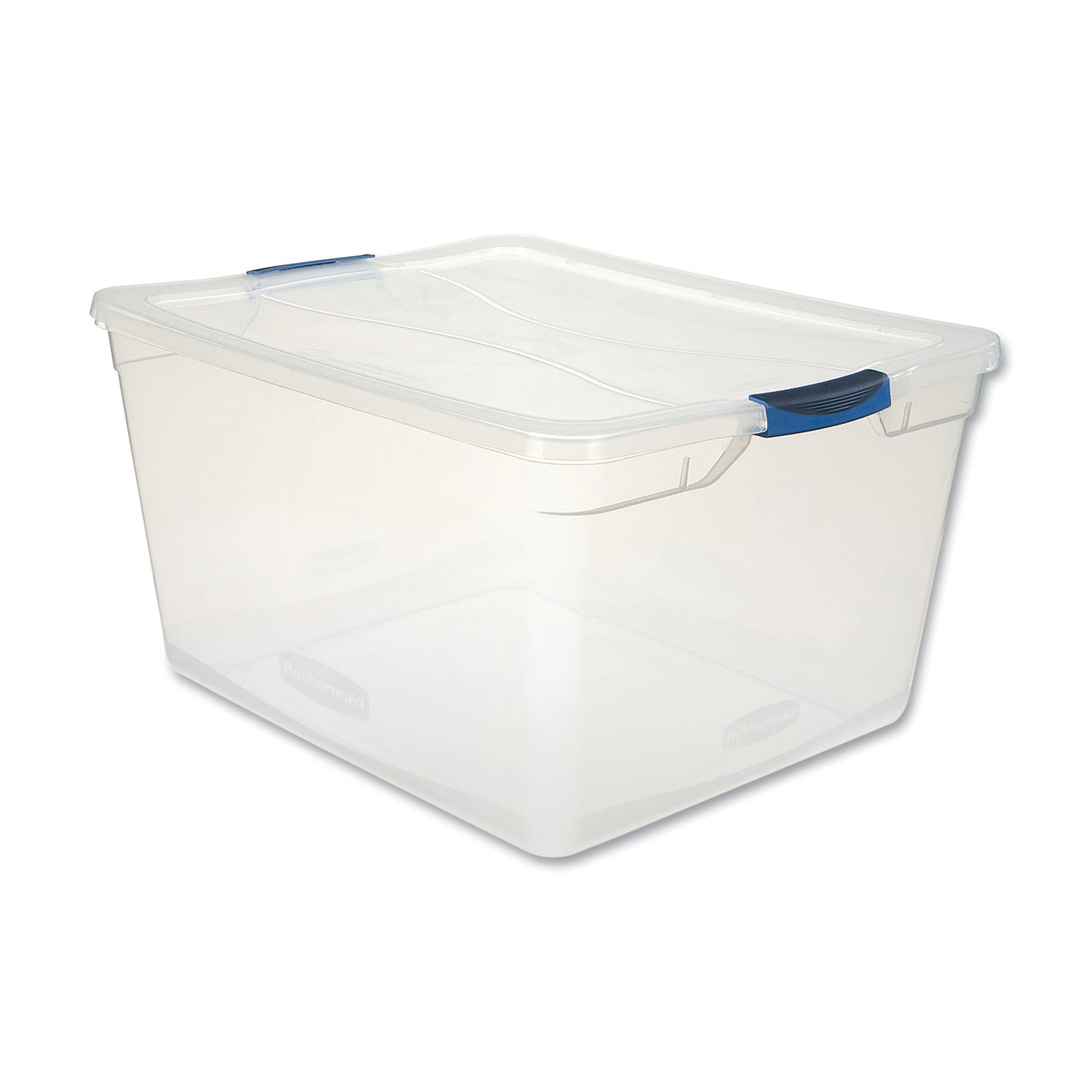 UNXRMCC710000 Clever Store Basic Latch-Lid Container, 17.75 gal, 18.63" x 23.5" x 12.25", Clear RUBBERMAID COMMERCIAL PROD.